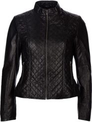 7eleven Skórzana kurtka "Luise" w kolorze czarnym rozmiar: 42. Czarne kurtki 7eleven, bez wzorów, z materiału, bez kaptura. Za 435.87 zł.