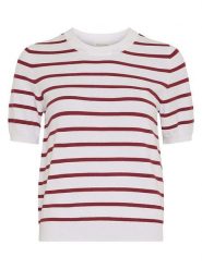MOSS COPENHAGEN Sweter w kolorze bordowo-białym rozmiar: XS/S. Białe swetry Moss Copenhagen, s, bez wzorów, bez ramiączek. Za 189.95 zł.