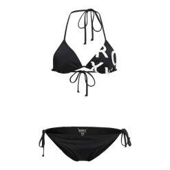 Zestaw trójkątny bikini dla Kobiety BEACH CLASSICS TIE SIDE Czarny. Brązowe bikini Roxy, bez wzorów, z elastanu, młodzieżowe. Za 229.99 zł.