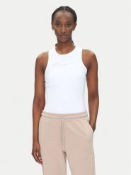 EA7 Emporio Armani Body 7W000338 AF12625 U0002 Biały Slim Fit. Białe body i gorsety EA7 Emporio Armani, bez wzorów, z syntetyku, bez ramiączek. Za 309.99 zł.
