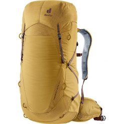 Plecak trekkingowy Deuter Aircontact Ultra 50 + 5 - savanna/raisin. Brązowe plecaki Deuter, bez wzorów, bez dodatków. Za 1,122.99 zł.
