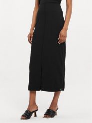 Calvin Klein Jeans Spódnica midi J20J223144 Czarny Regular Fit. Czarne spódnice Calvin Klein Jeans, l, bez wzorów, z jeansu, midi. Za 219.99 zł.