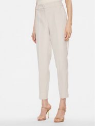 ONLY Chinosy Veronica 15291514 Beżowy Slim Fit. Brązowe chinosy ONLY, bez wzorów, z syntetyku. Za 109.99 zł.