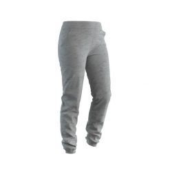 Spodnie dresowe damskie Domyos Gym & Pilates 500 Slim. Czarne spodnie dresowe NYAMBA, bez wzorów, z bawełny. Za 89.99 zł.