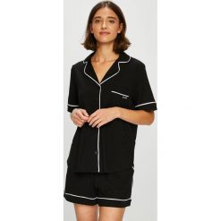 Dkny - Piżama. Czarne piżamy DKNY, l, bez wzorów, z dzianiny, bez kołnierzyka, bez ramiączek, długie. Za 329.90 zł.