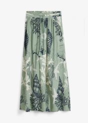 Spódnica maxi z lejącej wiskozy. Czerwone spódnice bonprix, bez wzorów, z wiskozy, maxi. Za 114.99 zł.
