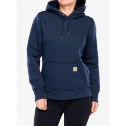 Bluza damska z kapturem Carhartt Relaxed Midweight Sweatshirt. Niebieskie bluzy Carhartt, bez wzorów, sportowe, bez ramiączek, z kapturem. Za 240.99 zł.