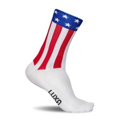 Skarpety Rowerowe Unisex Luxa Flagi. Czarne skarpetki LUXA, bez wzorów, z elastanu. Za 69.00 zł.