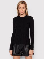 Pieces Sweter Crista 17115047 Czarny Slim Fit. Czarne swetry Pieces, xl, bez wzorów, z wiskozy, bez ramiączek. Za 59.99 zł.