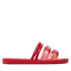 Klapki Ipanema. Czerwone klapki Ipanema, bez wzorów, bez obcasa, bez zapięcia. Za 89.99 zł.