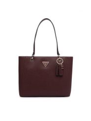 Guess Torebka Noelle II HWZG96 72250 Bordowy. Czerwone shopper bag Guess, z aplikacjami, ze skóry, bez dodatków. Za 674.99 zł.