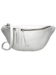 Charm Saszetka "New York" w kolorze srebrnym - 39 x 20 x 12 cm rozmiar: onesize. Szare nerki i saszetki Charm, bez wzorów, z materiału, sportowe, bez dodatków. Za 65.99 zł.