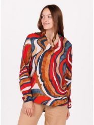 KEY LARGO Bluzka "Keen" w kolorze czerwono-granatowym rozmiar: XL. Czerwone bluzki KEY LARGO, xl, bez wzorów, z wiskozy, bez kołnierzyka, bez ramiączek. Za 86.99 zł.