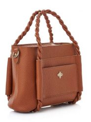 Lucky Bees Torebka w kolorze jasnobrązowym - 27 x 19 x 13 cm rozmiar: onesize. Brązowe torebki klasyczne Lucky Bees, bez wzorów, z materiału, przez ramię, bez dodatków. Za 113.36 zł.