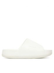 Nike Klapki Calm Slide DX4816 100 Biały. Białe klapki Nike, bez wzorów, z tworzywa sztucznego, bez obcasa, bez zapięcia. Za 219.99 zł.