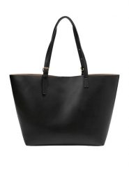 Marc O´Polo Skórzany shopper bag w kolorze czarnym rozmiar: onesize. Czarne shopper bag bez wzorów, z materiału, na ramię, bez dodatków. Za 590.20 zł.