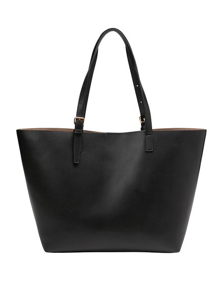 Marc O´Polo Skórzany shopper bag w kolorze czarnym rozmiar: onesize. Czarne shopper bag bez wzorów, z materiału, na ramię, bez dodatków. Za 612.06 zł.