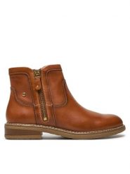Pikolinos Botki W8J-8747 Brązowy. Brązowe botki Pikolinos, bez wzorów, ze skóry, bez obcasa, na płaskiej podeszwie, bez zapięcia. Za 629.99 zł.