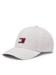 Tommy Jeans Czapka z daszkiem Heritage AW0AW15848 Biały. Białe czapki z daszkiem Tommy Jeans, bez wzorów, z bawełny. Za 99.99 zł.