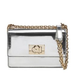 Torebka Furla. Szare kopertówki Furla, bez wzorów, wizytowe, bez dodatków. Za 1,019.00 zł.