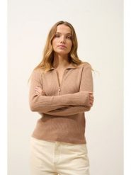 Just Cashmere Kaszmirowy sweter "Kristjan" w kolorze beżowym rozmiar: L. Brązowe swetry Just Cashmere, l, bez wzorów, z kaszmiru, bez ramiączek. Za 434.99 zł.