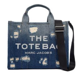 Torebka Marc Jacobs. Niebieskie torebki klasyczne Marc Jacobs, bez wzorów, klasyczne, bez dodatków. Za 1,939.00 zł.