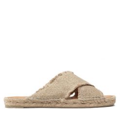 Espadryle Castañer. Brązowe espadryle Castañer, bez wzorów, bez obcasa. Za 279.99 zł.