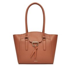 Torebka JENNY. Brązowe torebki klasyczne Jenny, bez wzorów, klasyczne, bez dodatków. Za 149.99 zł.