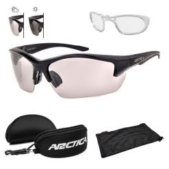Okulary przeciwsłoneczne polaryzacyjne fotochromowe Arctica Performance S-148FP. Czarne okulary przeciwsłoneczne ARCTICA, bez wzorów. Za 235.00 zł.