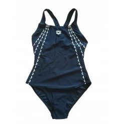 Strój kąpielowy jednoczęściowy damski na basen Arena Rising Sun. Niebieskie stroje jednoczęściowe Arena, bez wzorów, sportowe. Za 59.00 zł.