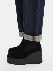 Badura Botki C-JANE-HY60195-7 Brązowy. Brązowe botki Badura, bez wzorów, ze skóry, bez obcasa, na koturnie, bez zapięcia. Za 279.99 zł.