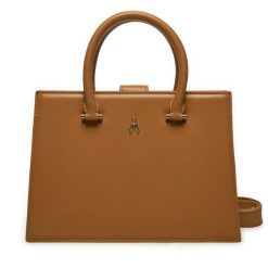 Torebka Patrizia Pepe. Brązowe torebki klasyczne Patrizia Pepe, bez wzorów, klasyczne, bez dodatków. Za 1,549.00 zł.