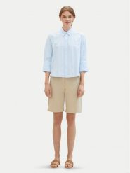 Tom Tailor Szorty materiałowe 1040694 Beżowy Regular Fit. Brązowe szorty Tom Tailor, bez wzorów, z bawełny. Za 369.99 zł.
