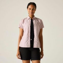 Koszula damska Regatta Mindano VIII. Fioletowe koszule Regatta, bez wzorów, sportowe, bez kołnierzyka, bez ramiączek. Za 203.00 zł.