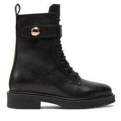Botki Furla. Czarne botki Furla, bez wzorów, bez obcasa, na płaskiej podeszwie, bez zapięcia. Za 1,119.00 zł.