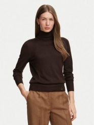 Luisa Spagnoli Golf Manos F 100524 Brązowy ciemny Regular Fit. Brązowe swetry Luisa Spagnoli, xl, bez wzorów, bez ramiączek. Za 879.99 zł.