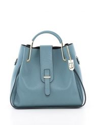 Lucca Baldi Skórzana torebka "Vinci" w kolorze błękitnym - 33 x 28 x 13 cm rozmiar: onesize. Niebieskie torebki klasyczne Lucca Baldi, bez wzorów, z materiału, przez ramię, bez dodatków. Za 304.99 zł.