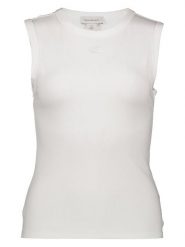 Calvin Klein Top w kolorze białym rozmiar: L. Białe topy Calvin Klein, l, bez wzorów, z bawełny, bez kołnierzyka, bez ramiączek. Za 104.99 zł.
