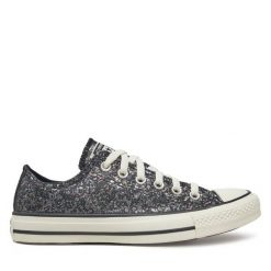 Trampki Converse. Czarne trampki Converse, bez wzorów, retro, bez zapięcia. Za 229.99 zł.