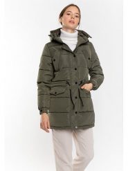 Northwood Kurtka zimowa "Leyina" w kolorze khaki rozmiar: S. Brązowe kurtki Northwood, na zimę, s, bez wzorów, z puchu, bez kaptura. Za 195.99 zł.