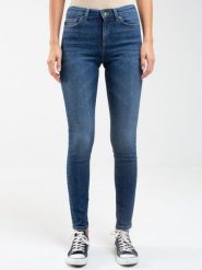 Jeansy damskie skinny granatowe Adela 512. Niebieskie jeansy BIG STAR, l, bez wzorów, z denimu, retro. W wyprzedaży za 219.99 zł.