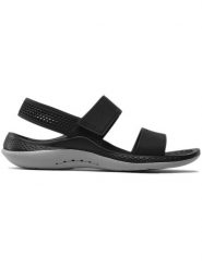 Crocs Sandały "LiteRide 360" w kolorze czarnym rozmiar: 39/40. Czarne sandały Crocs, bez wzorów, klasyczne, bez obcasa, bez zapięcia. Za 177.94 zł.