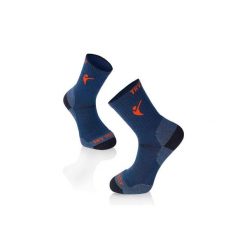 Skarpety trekkingowe z wełny merynosowej. Niebieskie skarpetki TRY TO FLY, bez wzorów, z wełny, trekkingowe. W wyprzedaży za 83.41 zł.