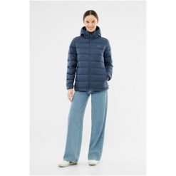 Kurtka puchowa damska VIKING Rovi. Niebieskie kurtki Viking, bez wzorów, z puchu, sportowe, bez kaptura. Za 779.90 zł.