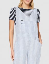 DAMSKI KOMBINEZON LEE PIPES JUMPSUIT SUMMER BLUE L39OIZNJ 112108429. Niebieskie kombinezony Lee, l, bez wzorów, bez kołnierzyka, bez ramiączek. Za 199.99 zł.