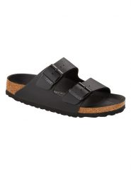 Birkenstock Klapki "Arizona" w kolorze czarnym rozmiar: 44. Czarne klapki Birkenstock, bez wzorów, klasyczne, z otwartym noskiem, bez obcasa, bez zapięcia. Za 303.84 zł.