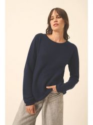Just Cashmere Kaszmirowy sweter "Nethy" w kolorze granatowym rozmiar: XL. Niebieskie swetry Just Cashmere, xl, bez wzorów, z kaszmiru, bez ramiączek. Za 402.20 zł.