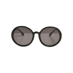 Okulary przeciwsłoneczne z łańcuszkiem Urban Classics Cannes. Czarne okulary przeciwsłoneczne Urban Classics, bez wzorów. Za 149.50 zł.