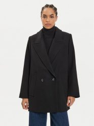 IVY OAK Płaszcz wełniany Jenna IO119100 Czarny Regular Fit. Czarne płaszcze IVY & OAK, na zimę, s, bez wzorów, z wełny, bez kaptura. Za 2,249.00 zł.