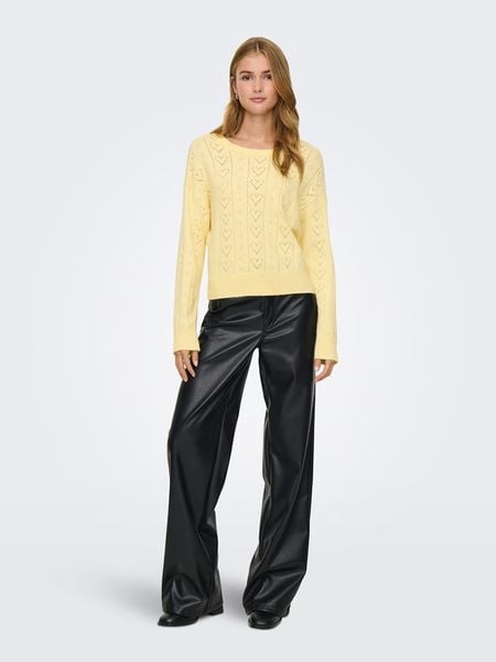 ONLY Sweter w kolorze żółtym rozmiar: L. Żółte swetry ONLY, l, bez wzorów, z materiału, bez ramiączek. Za 87.81 zł.